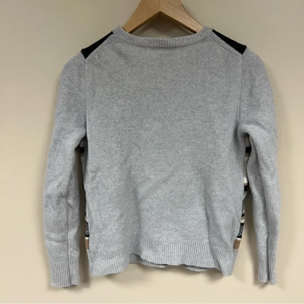 J Crew jeweled fair isle wool sweater Sz XS/S